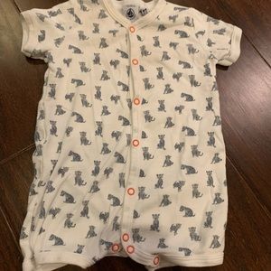 Petit Bateau snap romper